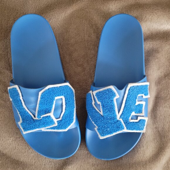 Tory Burch Shoes - Tory Burch LOVE Sandals - Slip On - Royal Blue/White